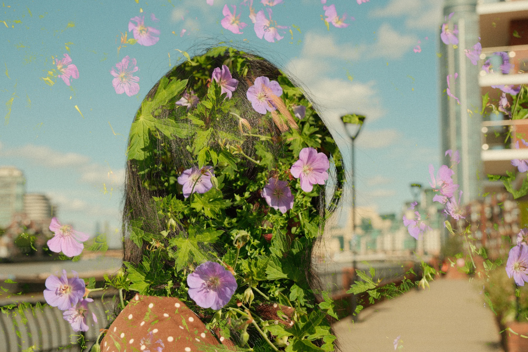 Double exposure, riverside